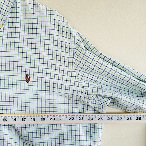 Ralph Lauren Mens Plaid Button Down Shirt White Size XL Summer Casual Office - Picture 7 of 9